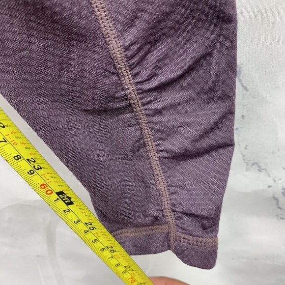 prAna Women's Purple Cinched Ankles Waist Leggings Size Small Stretch Mid Rise - Picture 5 of 10